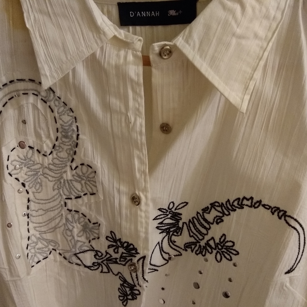 Beautiful decorative white shirt